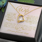 TO MY AMAZING WIFE FOREVER LOVE NECKLACE #LG_AM_WF_PNK_GOLD