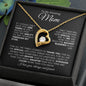 TO MY AMAZING MOM FOREVER LOVE NECKLACE #LG_AM_BLK_WHT_FL