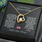 TO MY AMAZING FUTURE WIFE FOREVER LOVE NECKLACE #LG_AM_FW_BLK-WHT