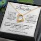 TO MY BEAUTIFUL DAUGHTER FOREVER LOVE NECKLACE #LG_BD_WHT_BLK_FL