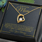 TO MY AMAZING MOM FOREVER LOVE NECKLACE #LGAM_M_BLK_GLD_FL
