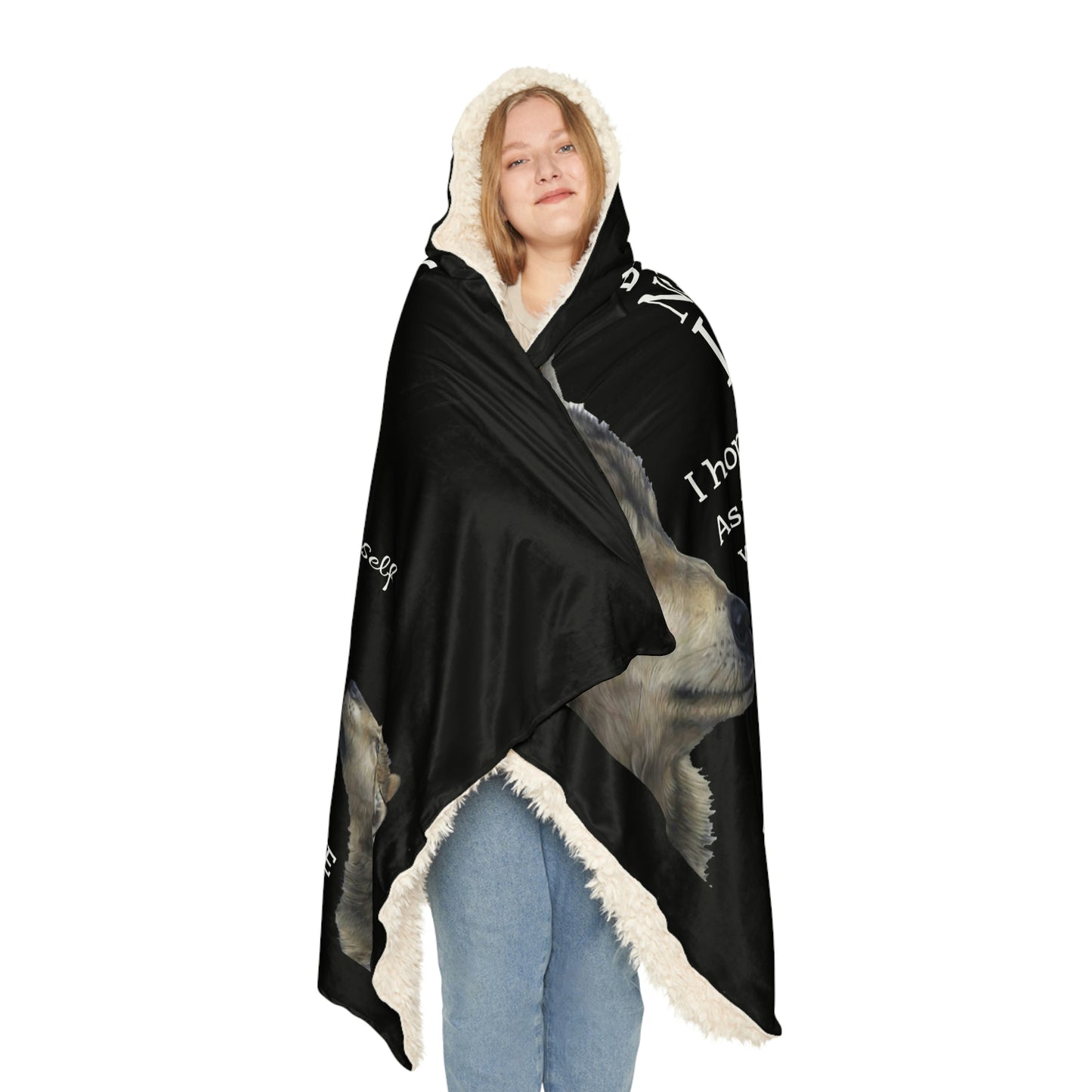 TO MY DAUGHTER NEVER FORGET SNUGGLE BLANKET - BLACK