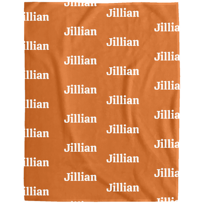 Personalized Name/Text Cozy Plush Fleece Blanket