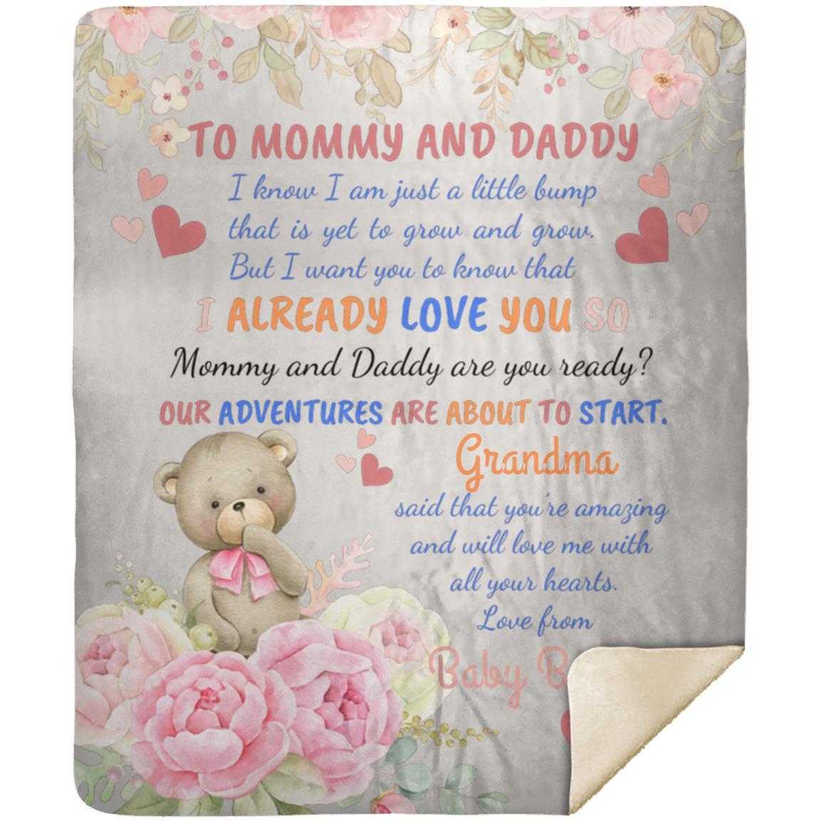 To Mommy and Daddy | Blanket