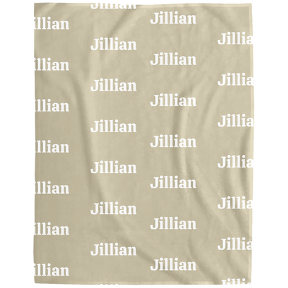 Personalized Name/Text Cozy Plush Fleece Blanket