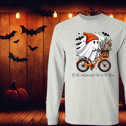 Cycopath 2.0 Ghost Halloween  Unisex Long Sleeves T-Shirt