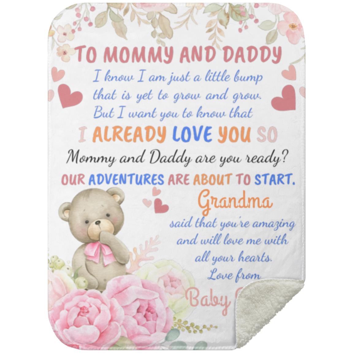 To Mommy and Daddy | Blanket