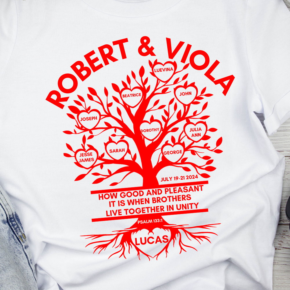 LUCAS FAMILY REUNION UNISEX T-SHIRT 2024