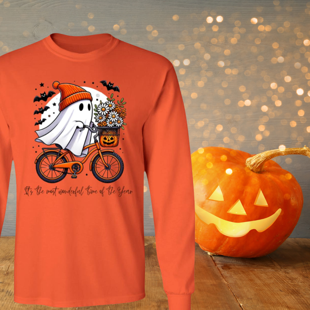 Cycopath 2.0 Ghost Halloween  Unisex Long Sleeves T-Shirt