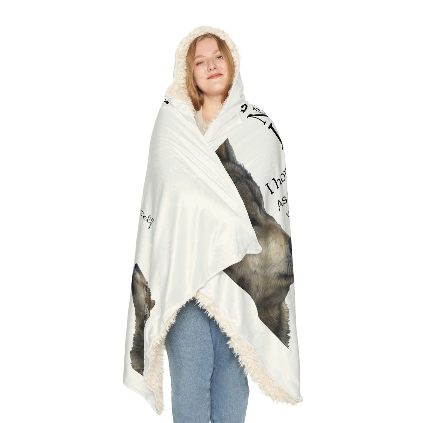 TO MY DAUGHTER NEVER FORGET SNUGGLE BLANKET - WHITE