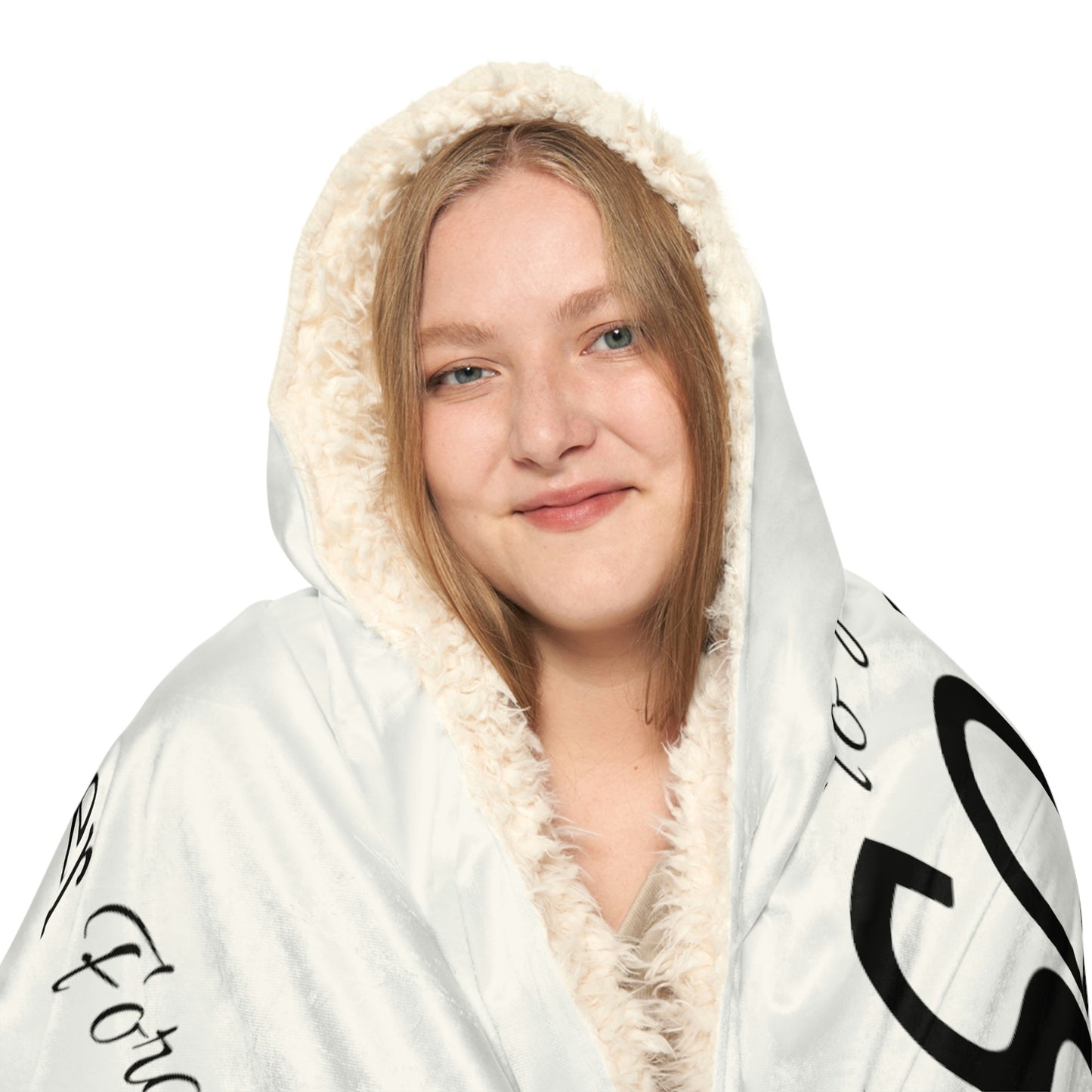 TO MY SON NEVER FORGET HOODED BLANKET - WHITE