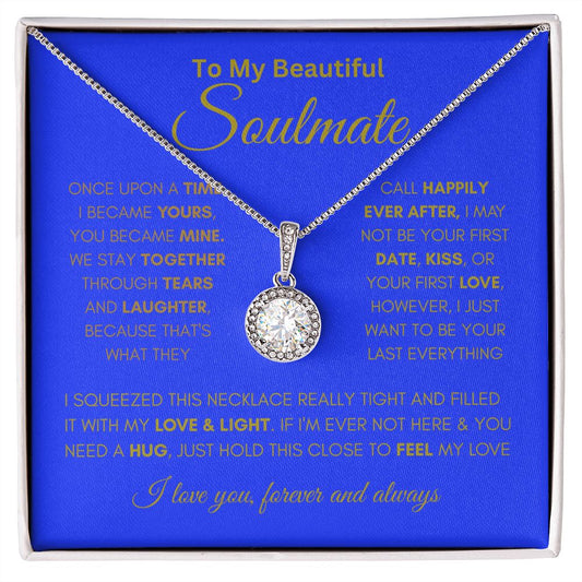 TO MY BEAUTIFUL SOULMATE ETERNAL HOPE NECKLACE - #LG_BF_SM_NVY_GLD_EH