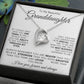 TO MY BEAUTIFUL GRANDDAUGHTER  FOREVER LOVE NECKLACE #LG_WHT_BLK_GD_FL
