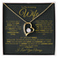 TO MY AMAZING WIFE FOREVER LOVE NECKLACE #LG_SH_WF_BLK_GLD