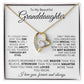 TO MY BEAUTIFUL GRANDDAUGHTER  FOREVER LOVE NECKLACE #LG_WHT_BLK_GD_FL